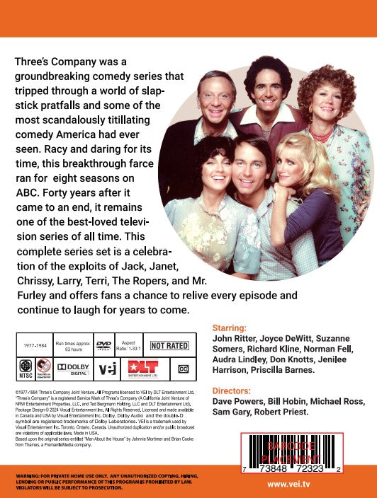 Three's Company - The Complete Collection [DVD] #7232 – Visual