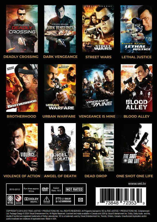 Steven Seagal 12 Movie Collection